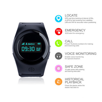 Reloj de pulsera inteligente con GPS y sistema GSM